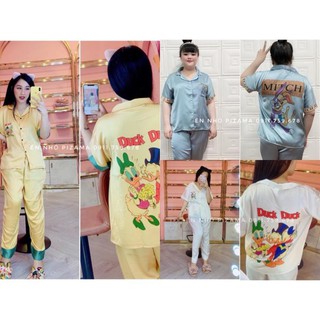 Size Đại 85-100kg satin in 3D cáo cấp hình Thú Én Nhỏ Pijama * 🎁 ཾ