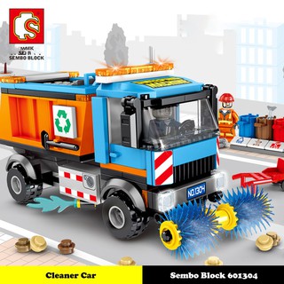 Đồ chơi lego minecraft - minecraft xe tải dọn vệ sinh - 206 mảnh - mã 601304