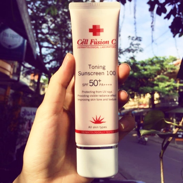 [Tuýp 50ml] Kem chống nắng nâng tone cell hồng SPF50+