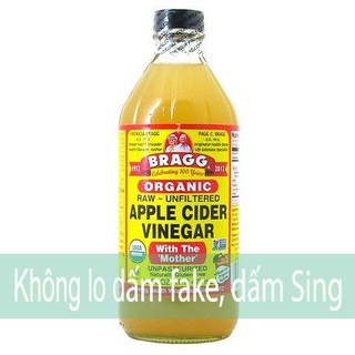 🌼RẺ🌼VÔ🌼ĐỊCH🌼 Giấm táo hữu cơ chứa giấm cái Bragg 473ml