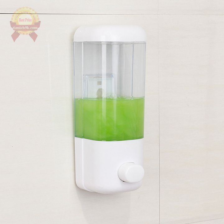 Hộp đựng sữa tắm dầu gội treo gắn tường nhấn nút một bình 500ML để nhà tắm phòng bếp xà phòng rửa bát nước rửa tay