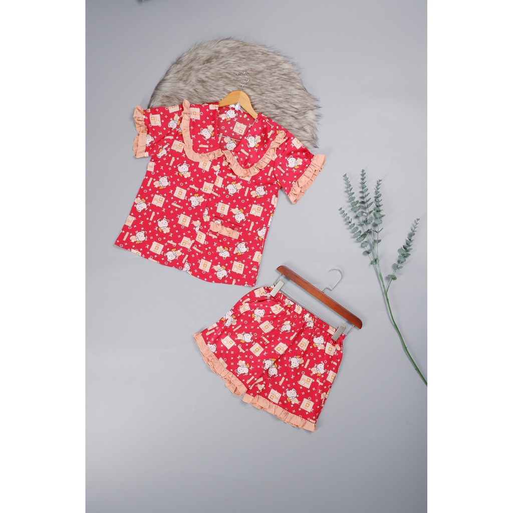 Đồ bộ pijama lửng satin áo ngắn tay mặc ở nhà thời trang nữ Wendy freesize 45- 58kg nhiều màu B440 | BigBuy360 - bigbuy360.vn