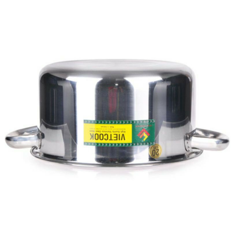 Nồi inox Vietcook đáy từ đủ size 14,16,18,20,22,24,26,28,30,32,Nồi đun bếp từ,nồi xào nấu canh hàng dày dặn