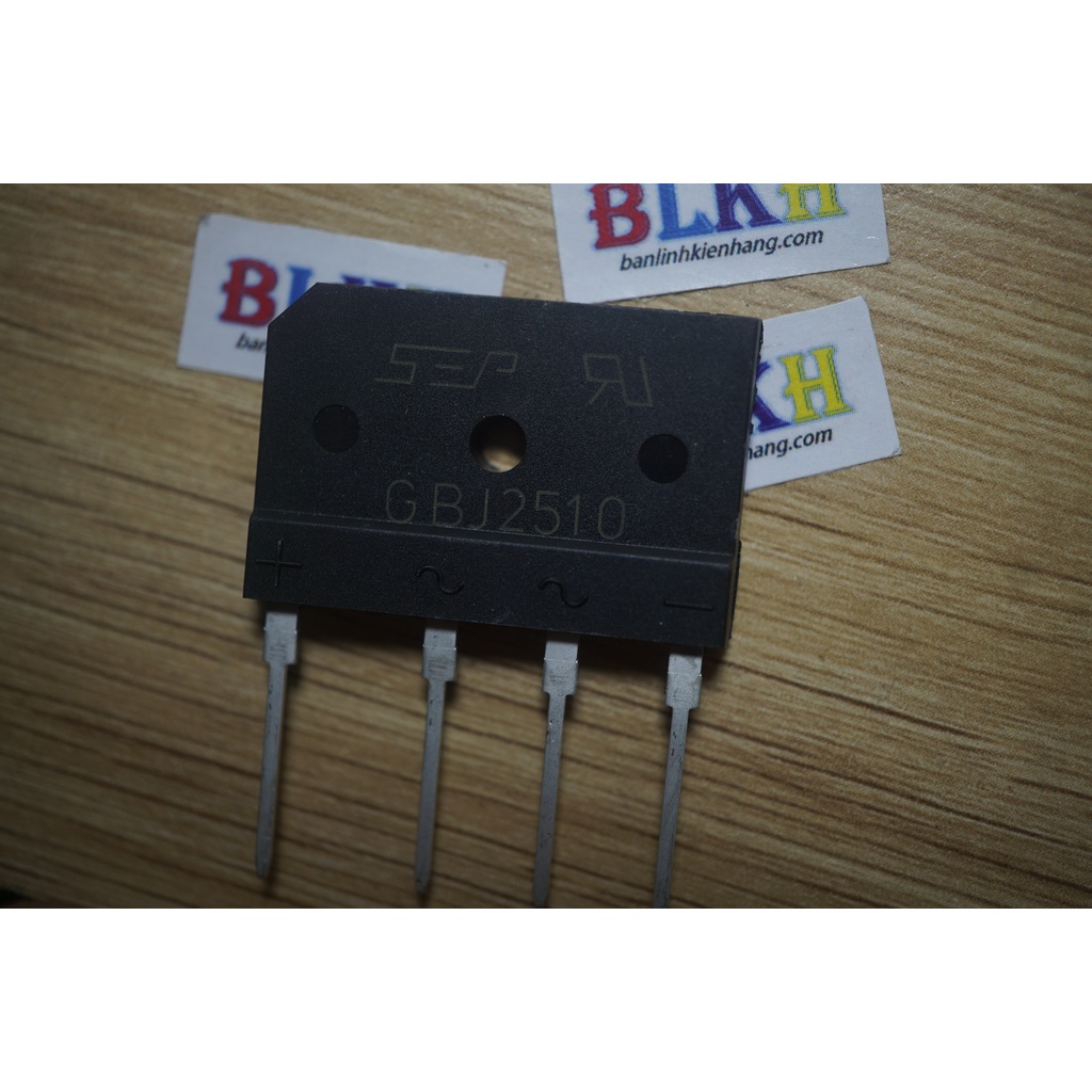 COMBO 2 CON Diode cầu GBJ2510 2510 SIP-4 chính hãng SEP/ LITEON