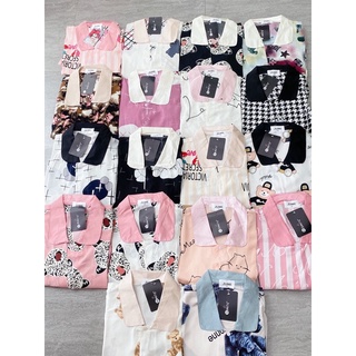 Pijama lụa MANGO sen cộc dài nữ tính💃💃