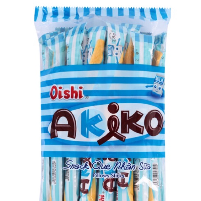 Snack Que Akiko Oishi 6 Vị Tự Trọn 160gr * 20 Que