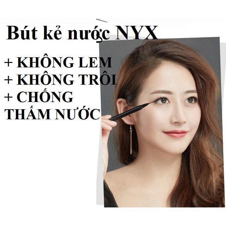 Bút kẻ mắt nước Chống Thấm Nước Lâu Trôi Nhanh Khô Dễ Sử Dụng