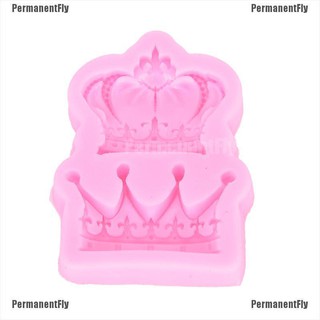 Khuôn Silicone Làm Bánh Tạo Hình Vương Miện 3D Độc Đáo Tiện Dụng