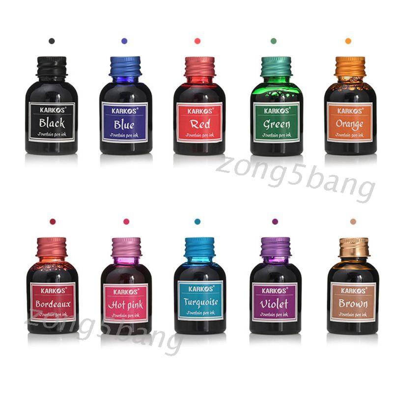 Lọ mực nhiều màu với dung tích 30ml dành cho bút máy