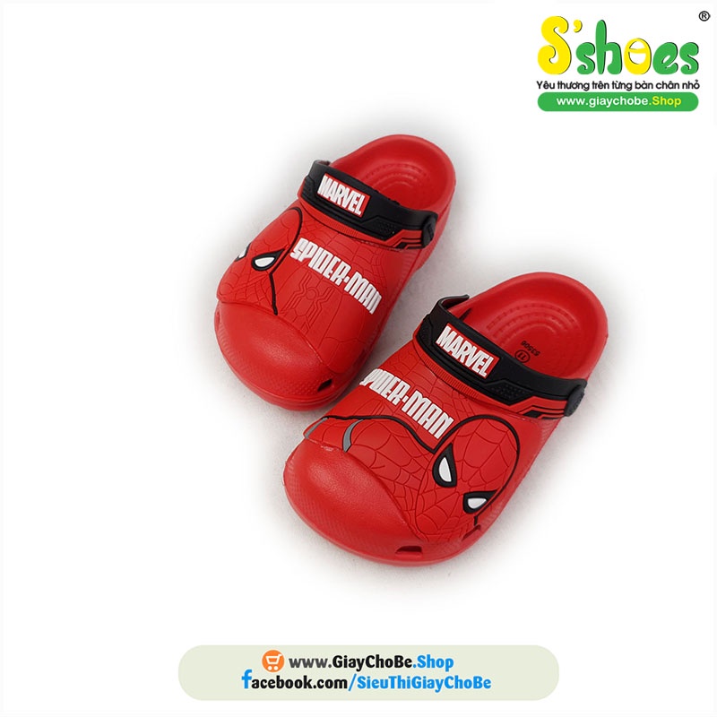Dép sục nhựa spiderman thái 3286