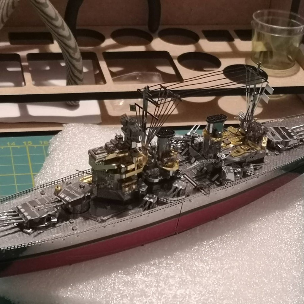 Mô Hình Lắp Ghép 3D Kim Loại Tự Ráp Piececool Thiết Giáp Hạm HMS Prince Of Wales - Chưa Lắp