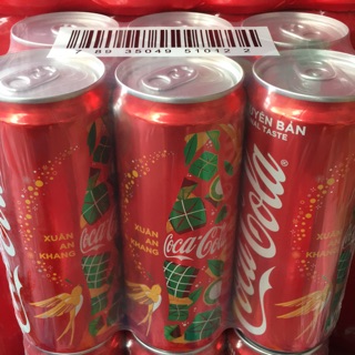 Lốc 6 lon cocacola tết 2022