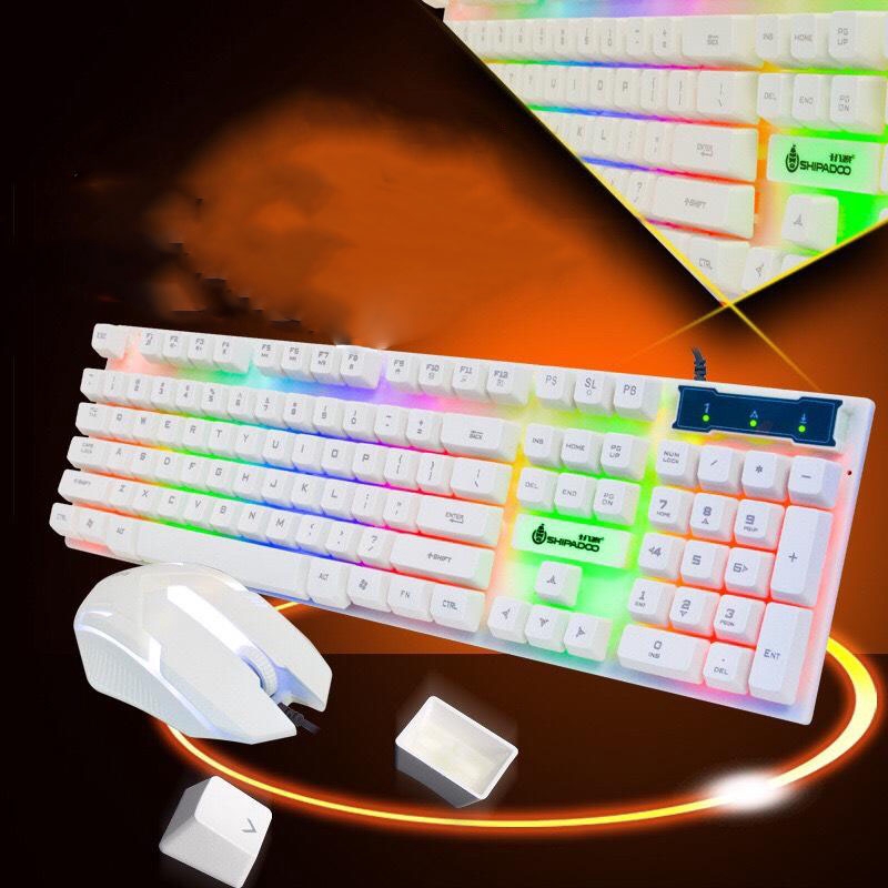 [Bảo hành 6 tháng]✨Bàn phím phát sáng gồm chuột✨đèn led chuyển màu 🔥 chơi game cực đỉnh 🔥 đủ 2 màu đen trắng | WebRaoVat - webraovat.net.vn