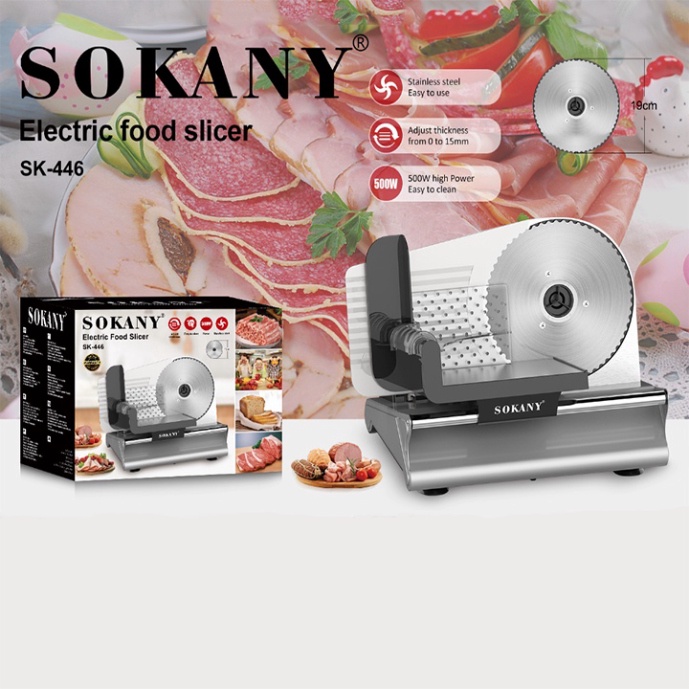 Máy Thái Thịt Sống, Chín Giò Chả, Thực Phẩm Đa Năng Chính Hãng SOKANY