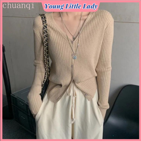 Áo khoác Cardigan dệt kim tay dài chống nắng thời trang mùa thu mới