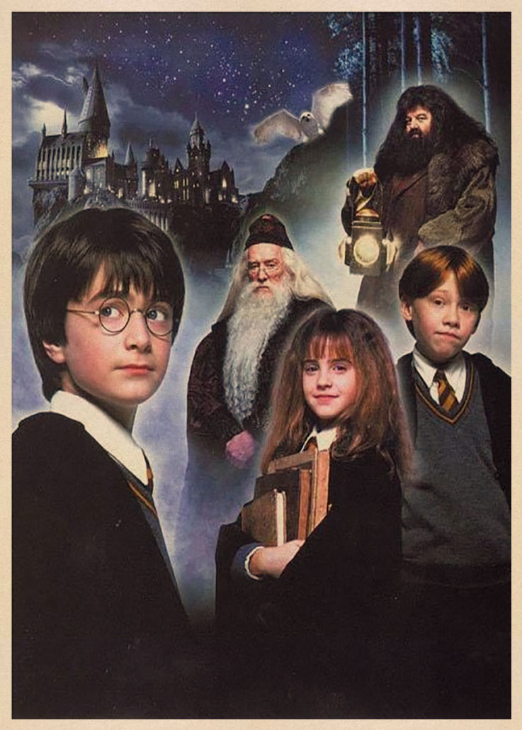 Poster Trang Trí Phòng In Hình Harry Potter Và The Sorcerer 's Stone-J. K. Rowling Turkish