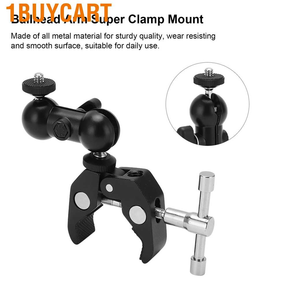 1 tay kẹp gắn camera với đầu bi 1/4 3/8 | BigBuy360 - bigbuy360.vn