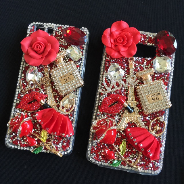 Ốp Lưng Handmade Đính Đá Full phụ kiện