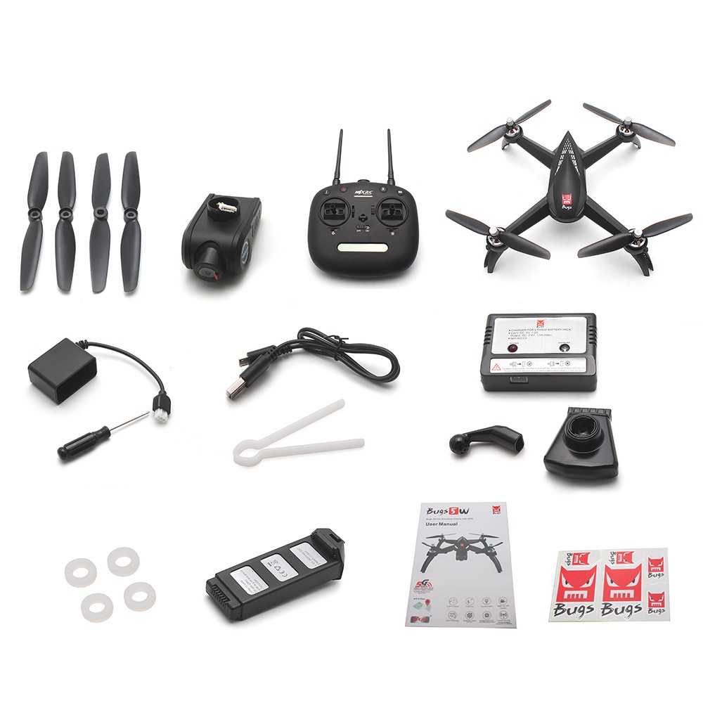 Flycam MJX bugs 5W  4k- Flycam GPS