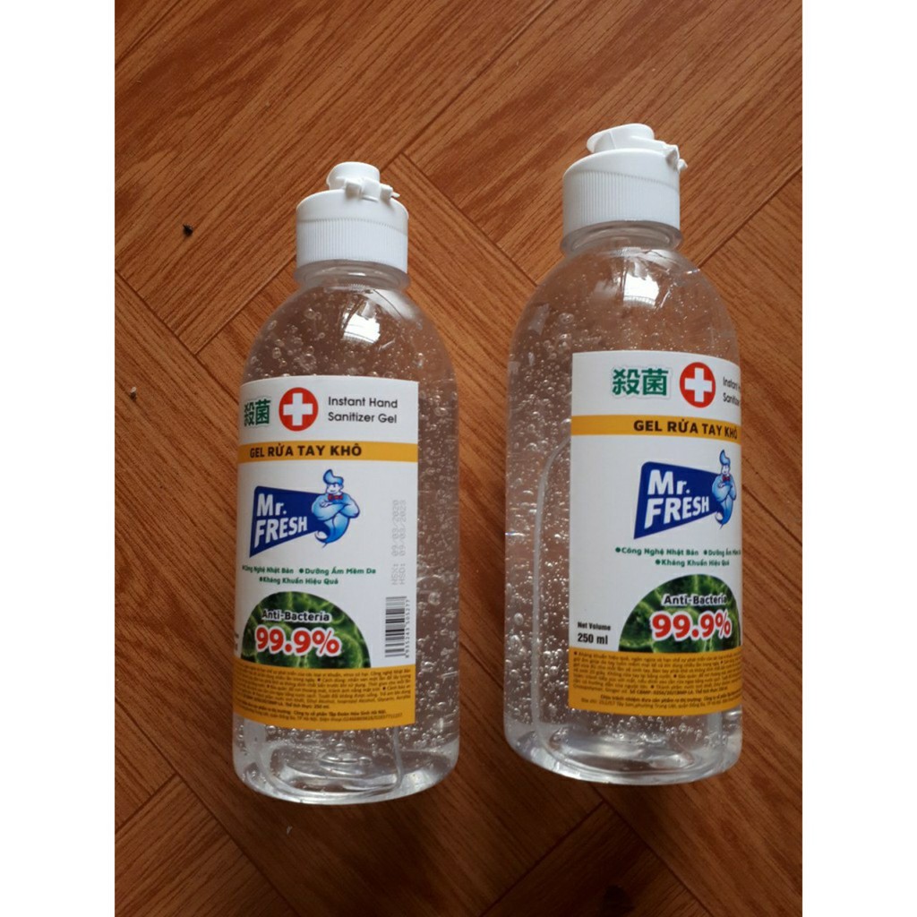 [Diệt khuẩn] Gel rửa tay khô Mr.Fresh 250ml kháng khuẩn hiệu quả