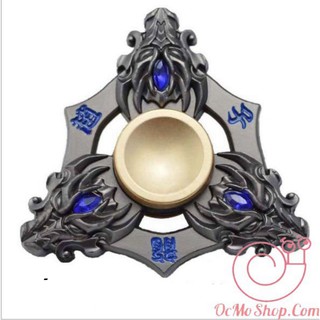 Con quay Finger Spinner 3 cánh Rồng Thiêng huyền bí kim loại (tặng hộp đựng)
