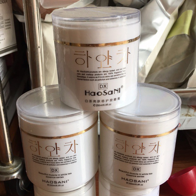 Kem massa + tẩy da chết Haosani lọ 250ml