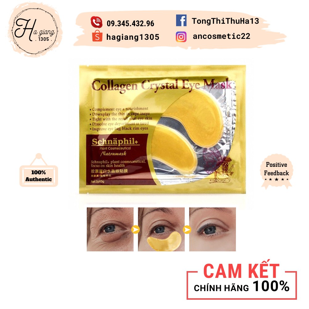 Combo 10 Gói Mặt Nạ Mắt Collagen Crystal Eye Mask