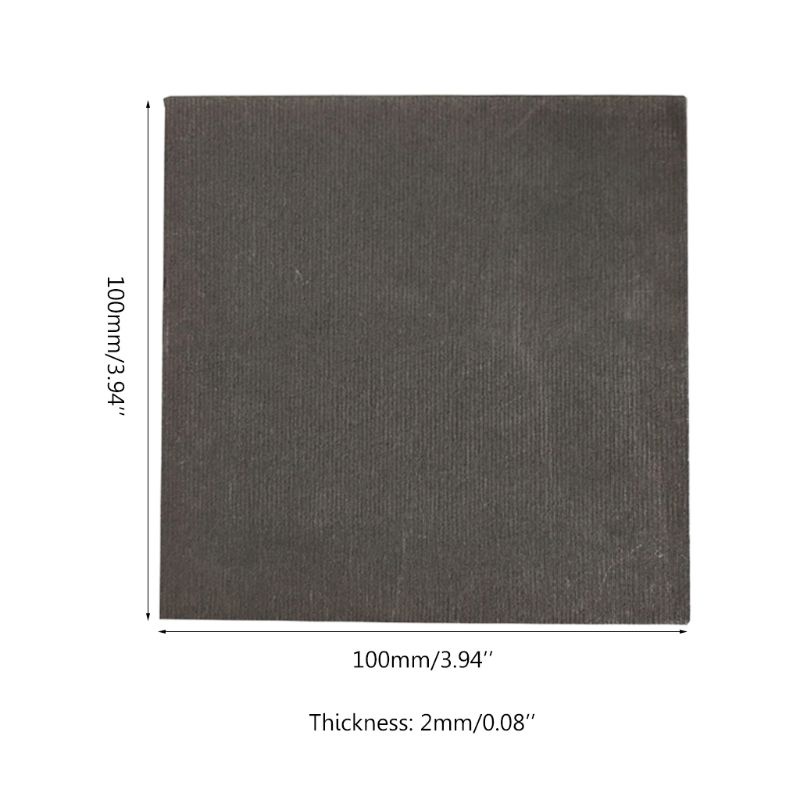 Bộ 2 Tấm Điện Cực Carbon Nguyên Chất Cao 100X100X2Mm