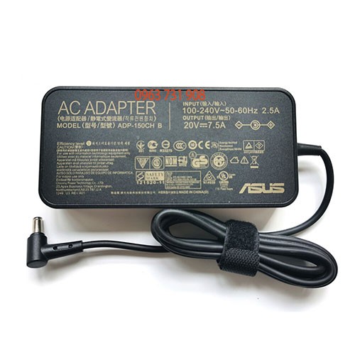 Sạc laptop Asus 20v 7.5A 150w chính hãng