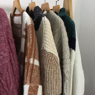 ÁO LEN HÀN QUỐC PHONG CÁCH VINTAGE 2HAND
