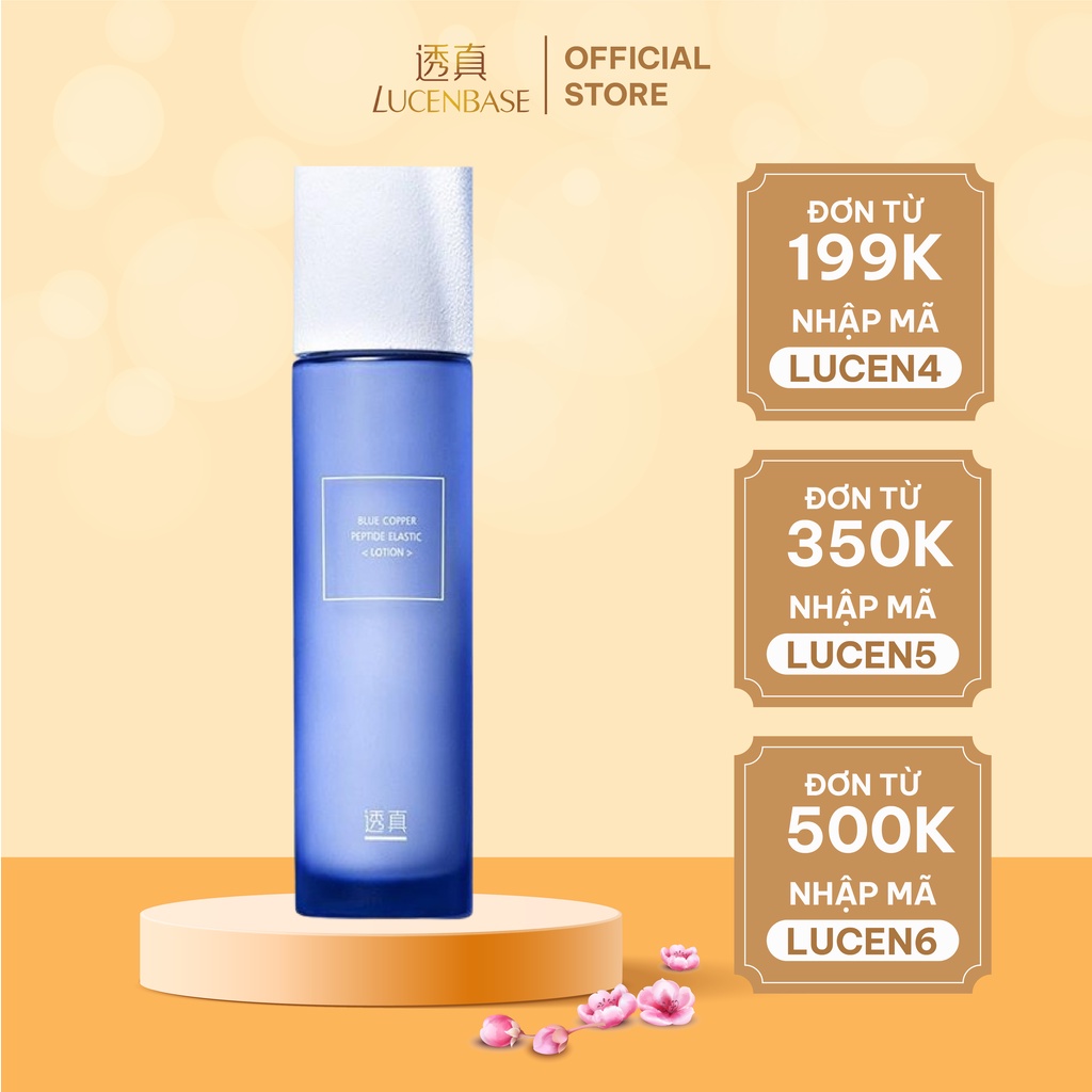 Toner nước hoa hồng blue copper peptide LUCENBASE cấp ẩm, giảm viêm đỏ 120ml