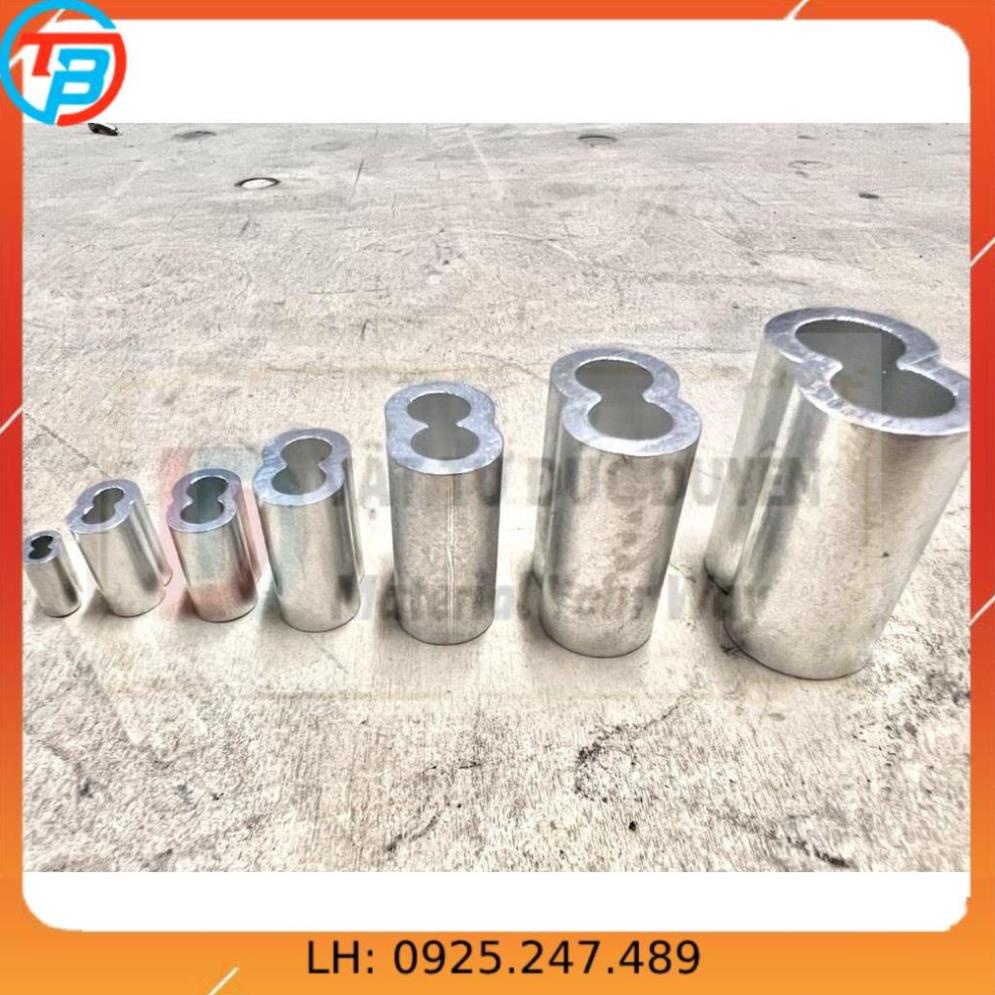 Đầu nhôm cốt nhôm khóa dây cáp Phi [ 6mm ] CÁP THÉP Thái Bình VinàN