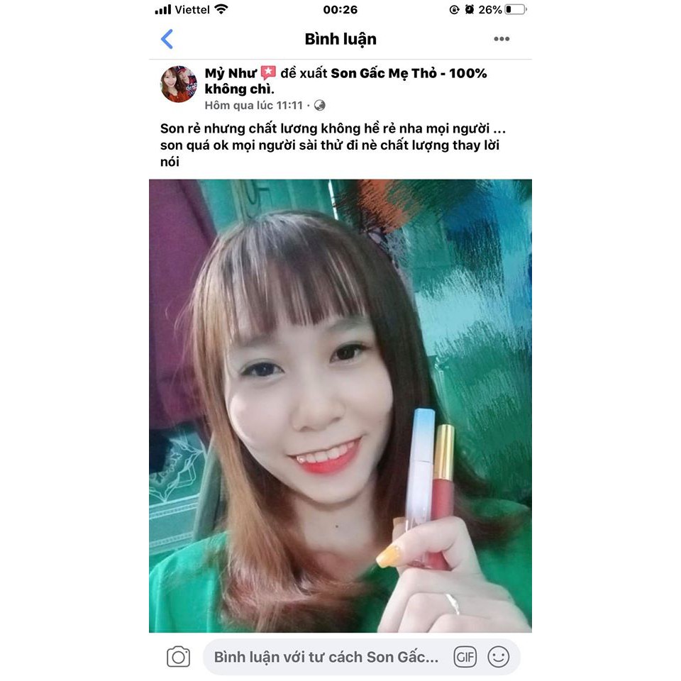 - Son Kem Không Chì - Son Handmade LUNA Nắp Vàng - Kháng Nước