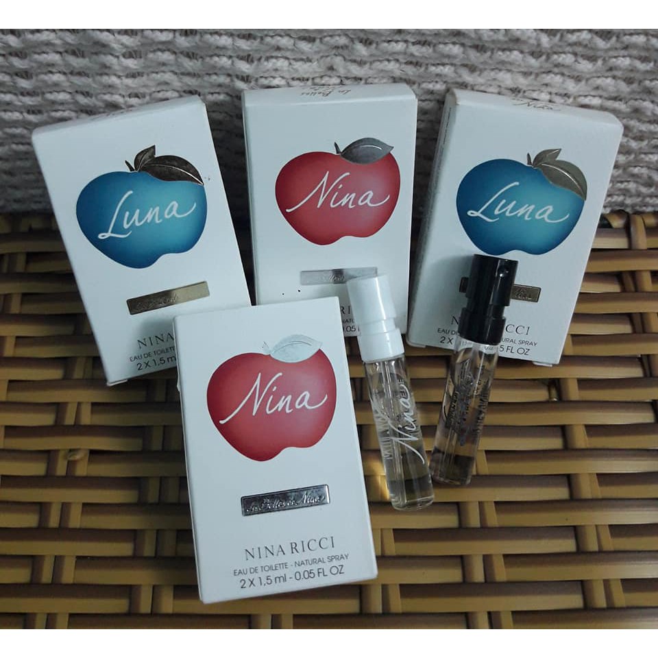 Set 2 ống nước hoa Nina Ricci - Nina & Luna - EDT