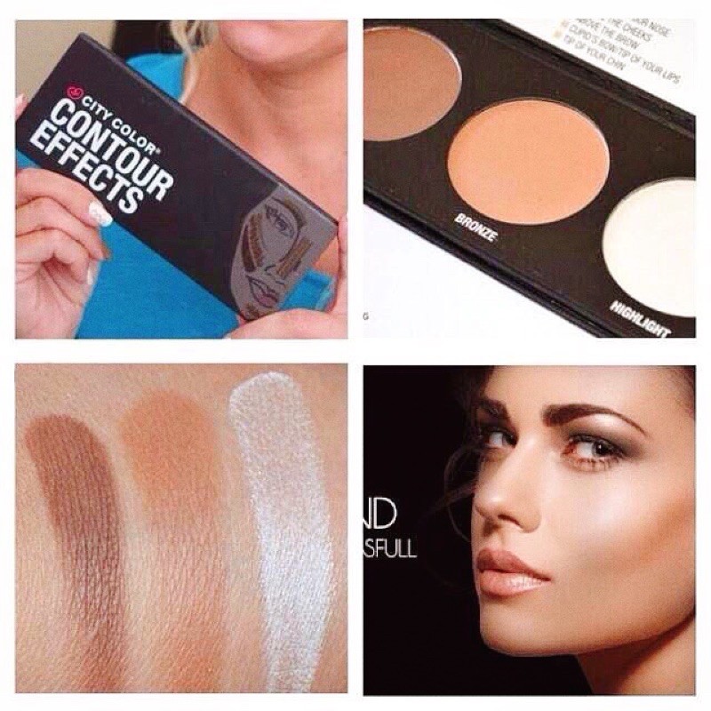 Bảng phấn tạo khối 3 ô City Color Contour Effects Palette | BigBuy360 - bigbuy360.vn