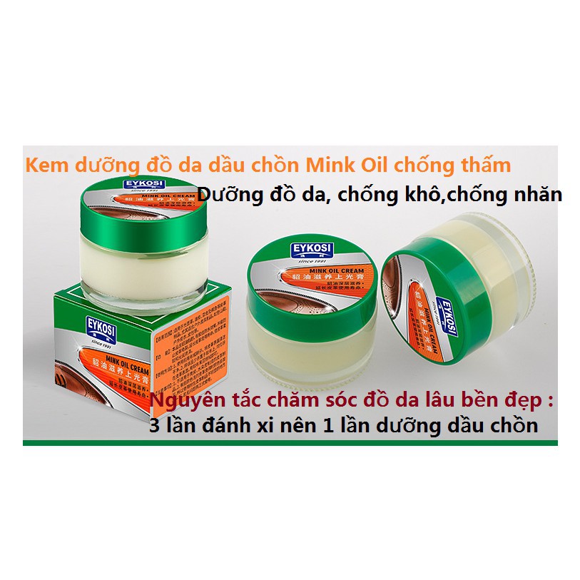 Sale Dầu chồn Mink oil |Kem dưỡng bảo vệ đồ dachamsocgiay