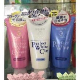 Sữa rửa mặt Perfect Whip - Collagen in - White Clay Senka màu hồng xanh trắng Nhật bản shopnhatneko