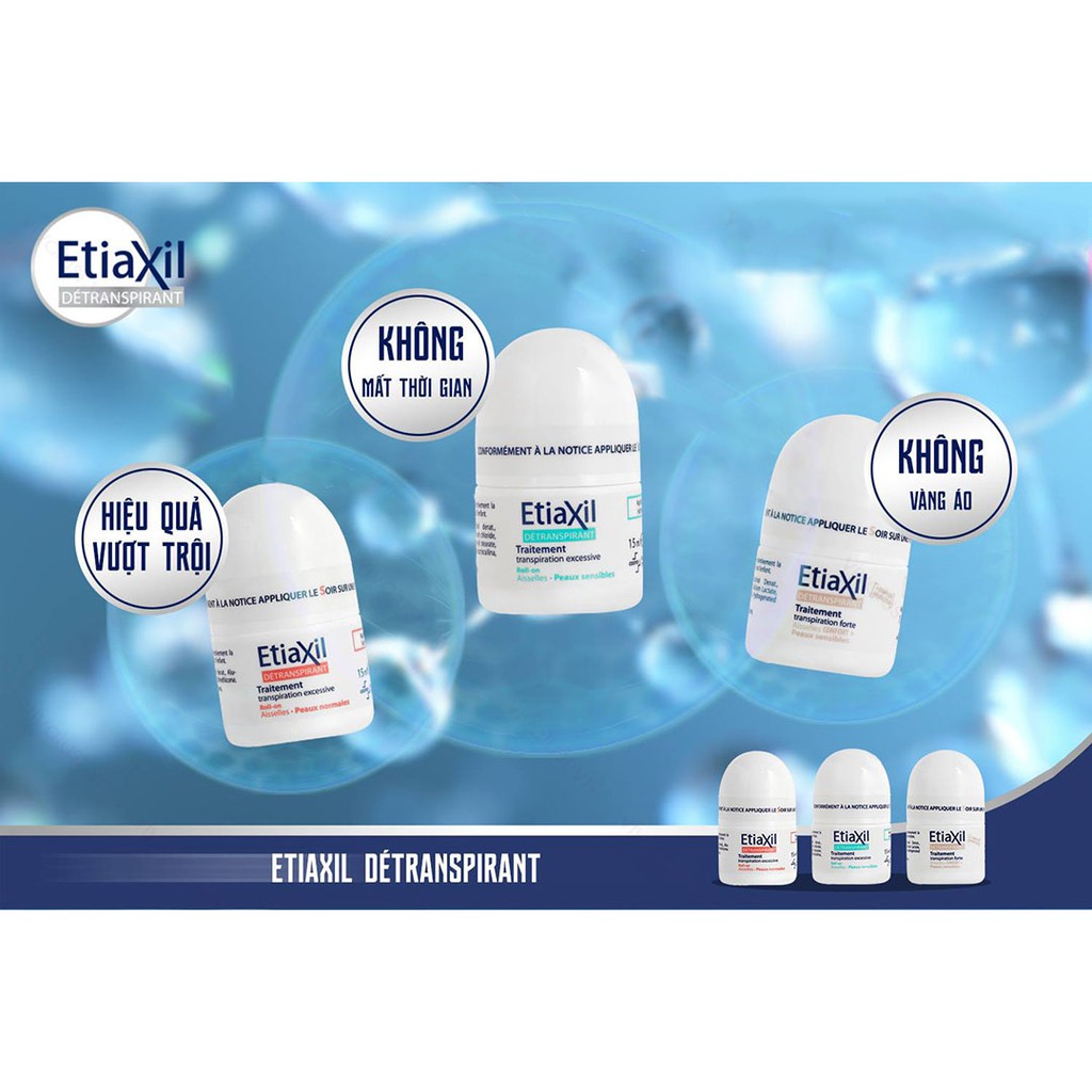 Lăn khử mùi Etiaxil ngăn ngừa hôi nách, giảm tiết mồ hôi 15ml