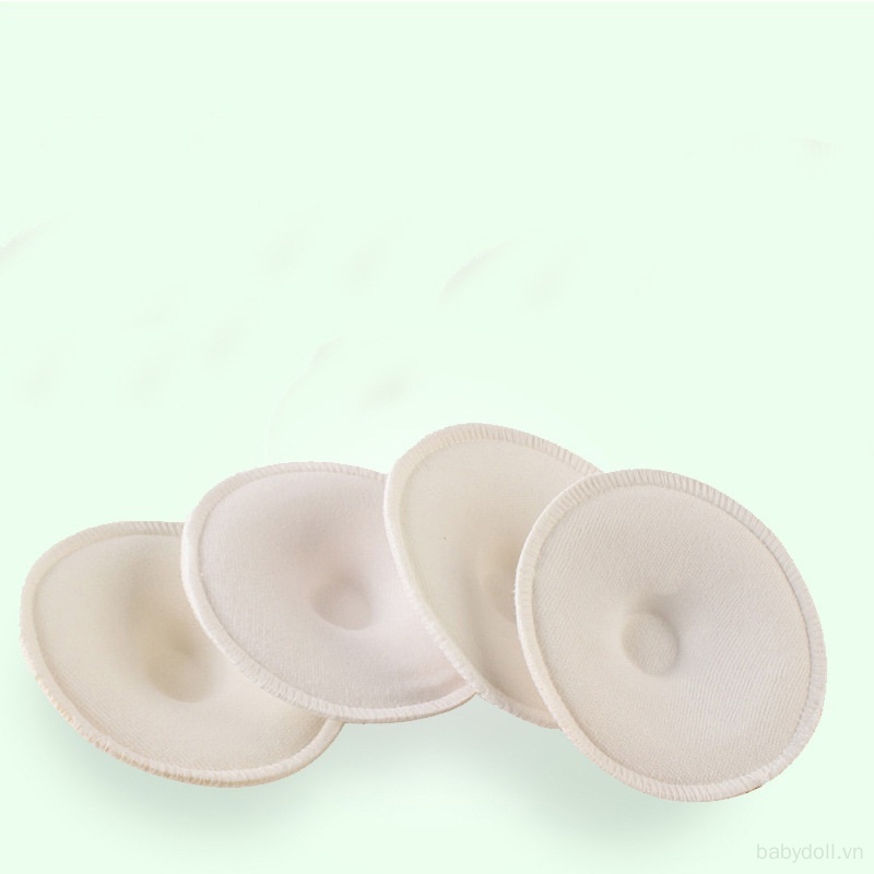 Set 4 Miếng Đệm Thấm Hút Thoáng Khí Có Thể Tái Sử Dụng Cho Bé Uống Sữa