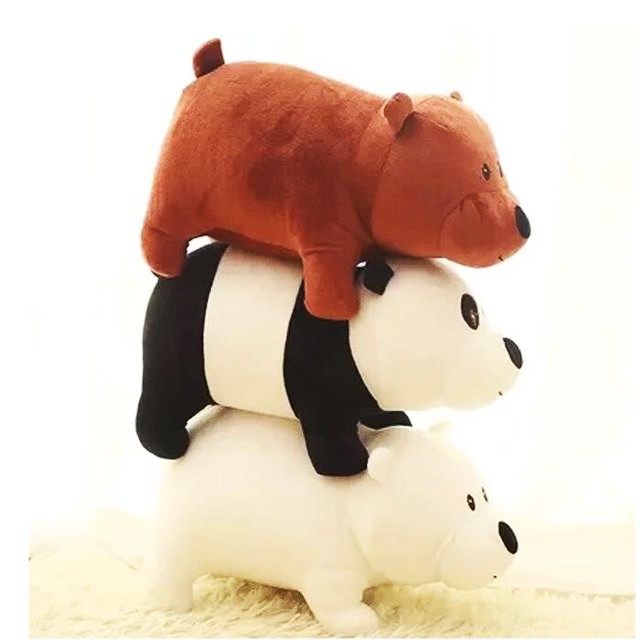 GẤU BÔNG WE BARE BEARS FULL SIZE FULL MẪU (30CM---&gt;100CM)