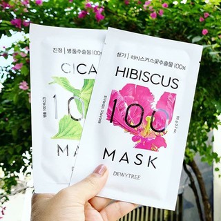 Mặt Nạ Dewytree Cica 100 Mask Rau Má Làm Dịu Da