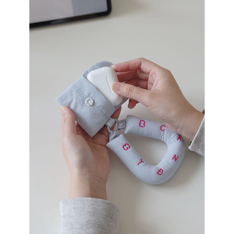 Vỏ Bảo Vệ Hộp Sạc Tai Nghe Apple AirPods Bằng Cotton Màu Sắc Dễ Thương Phù Hợp Với Nữ