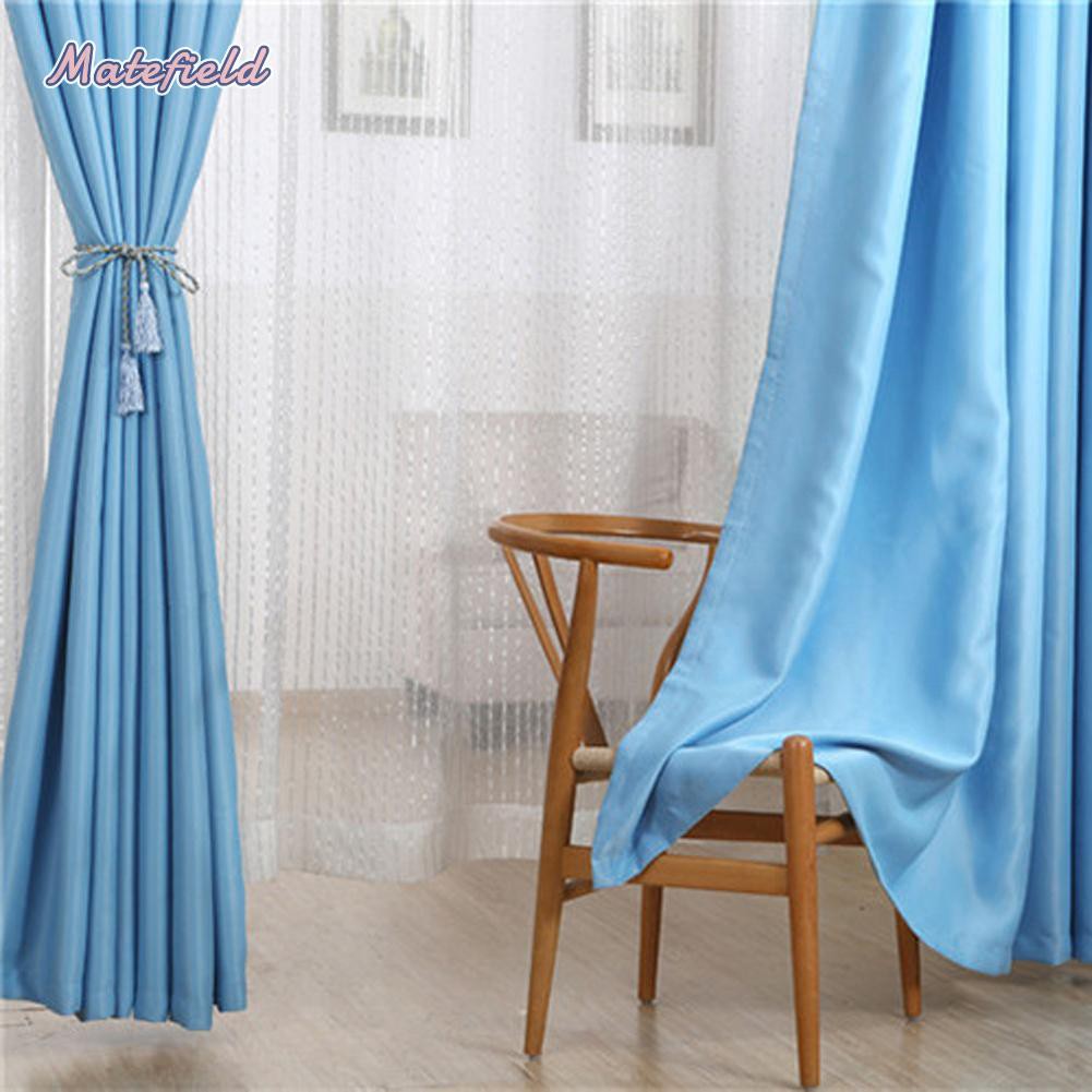 Rèm Cửa Polyester Màu Trơn Cho Phòng Khách / Ngủ