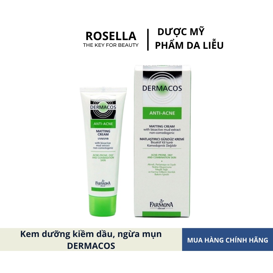 Kem Giảm Bóng Nhờn, Ngừa Mụn Farmona Dermacos Anti Acne Matting Cream