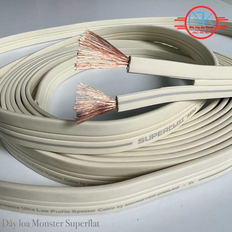 Dây loa Monster Super Flat Mini bãi Mỹ