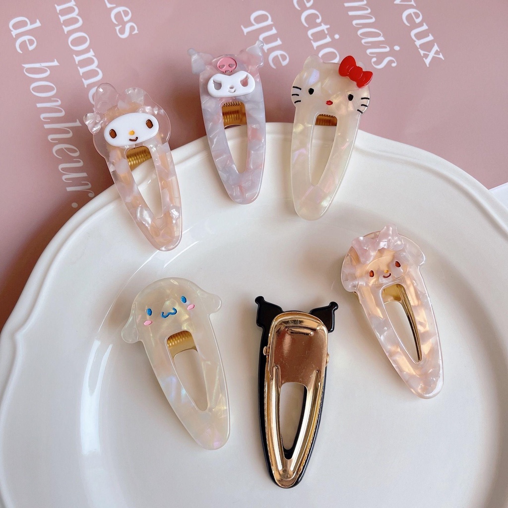 SOMEDAYZL Kẹp Tóc Mỏ Vịt Yugui Hoạt Hình Giọt Nước Cổ Điển Cho Nữ