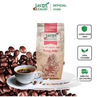 Cà phê robusta nguyên chất rang mộc 100% les'dt farm dùng pha phin, pha máy