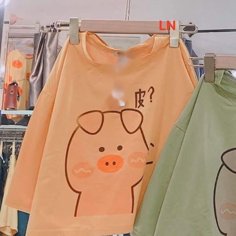 Áo croptop lợn nhéo má LN11