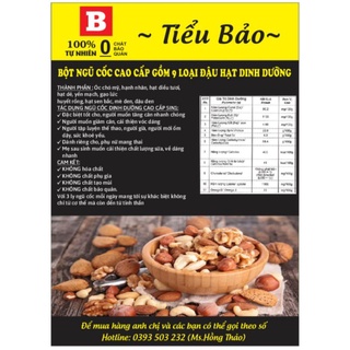 [GIÁ XƯỞNG] 1KG BỘT NGŨ CỐC CHỈ GỒM CÁC HẠT CAO CẤP KHÔNG ĐƯỜNG
