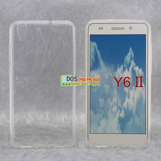 Ốp lưng Huawei Y6ii silicone trong suốt